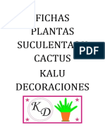 Fichas Plantas Suculentas y Cactus