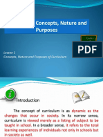 Curriculum Concepts Nature and Purposes PDF