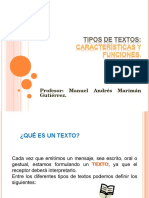 Clase I Tipos de Textos