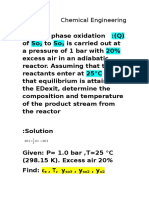 Chemical Engineering: SO 2+ O2 SO 3