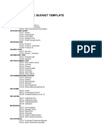 BBC Budget Template