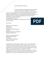 Tendencias Pedagogicas en America Latina 1960 - 1980