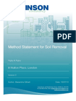 Methode Statment of Removal Soil