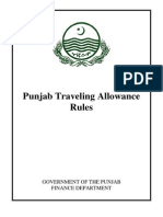 PunJab Traveling Allowance Rules