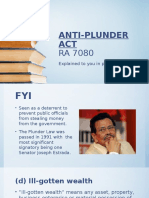 Anti Plunder PPT 1st Year UC