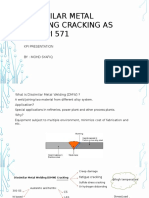 Dissimilar Metal Welding Cracking