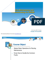 Routine Maintenance and Troubleshooting For DWDM