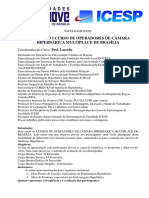 Manual Do I Curso de Operadores de Câmara Hiperbárica Multiplace de Brasilia