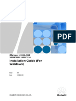 IManager U2000-CME V200R016C10SPC230 Installation Guide (For Windows)