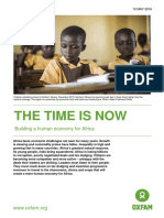 The Time Is Now: Building A Human Economy For Africa