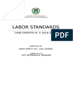 DIGESTS Labor Standards Midterms