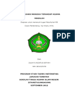 Kebutuhan Manusia Terhadap Agama Makalah