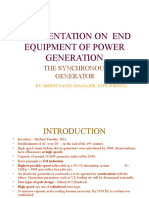 A Presentation On End Equipment of Power Generation