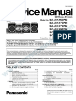 Panasonic AK SC-AKX57PN AKX77PH AKX77PN Sistema de Audio CD-MP3-USB Manual de Servicio