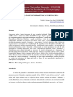 Artigo GRAMÁTICA E O ENSINO DA LÍNGUA PORTUGUESA PDF