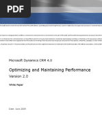 MSCRM4 Optimizing and Maintaining