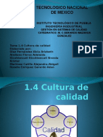 1.4 Cultura de Calidad