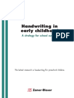 Handwriting - in Early - Childhood Zane Bloser 1