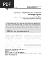 Spontaneous Height Restoration of Vertebral Compression Fracture