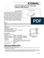 ICX285AL: Diagonal 11 MM (Type 2/3) Progressive Scan CCD Image Sensor With Square Pixel For B/W Cameras