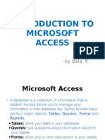 Introduction of MS-Access