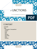 Functions: Ecc 3001 Engineering Mathematics 1