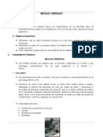 Informe de Metales Ferrosos