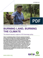 Burning Land, Burning The Climate: The Biofuel Industry's Capture of EU Bioenergy Policy