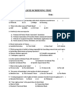 Screening Test - B-Quiz