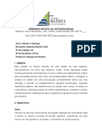 EMENTA ESPIRITUALIDADE CRISTu00C3