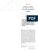 Crecimiento Economico y Desarrollo. Una Persistente Confusión PDF