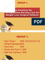 Best Practices For Perioperative Nursing Care For Weight