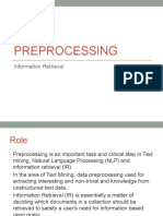 Text Preprocessing: Information Retrieval