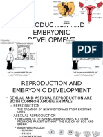 Reproduction and Embryonic Development