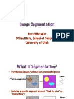 Image Segmentation: Ross Whitaker SCI Institute, School of Computing University of Utah