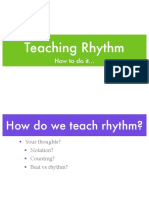 Teaching Rhythm and Tonality