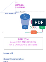 Analysis and Design: of E-Commerce Systems 10