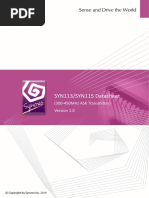 Syn113/Syn115 Datasheet: (300-450Mhz Ask Transmitter)