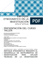 Enfoque Etnográfico en La Investigación Educativa