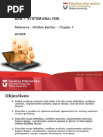 Bab 7. System Analysis: Reference: Whitten Bentley - Chapter 5