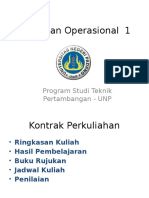 Penelitian Operasional Pertemuan - 1 Dan 2