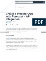 Create A Weather App With Forecast