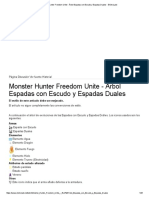 Monster Hunter Freedom Unite - Árbol Espadas Con Escudo y Espadas Duales - ElOtroLado