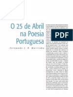 O 25 de Abril Na Poesia Portuguesa