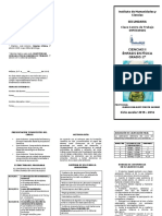 Triptico Inicio de Ciclo Asignaturas