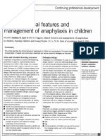 Anaphylaxis in Children