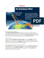 Research: Enhanced Greenhouse Effect