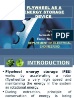 Flywheel As A Energy Storage Device: By:-Avinash Sengar Enroll. No. - 383/10