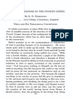 Middleton R. D. Logos and Shekinah in The Fourth Gospel, JQR 29 (1938), 101-133