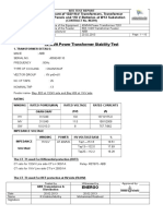 Transforemer Stability Test Report